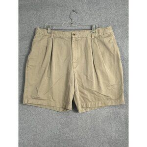 Savane Shorts Mens Sz 40 Chino Pleated Front Preppy Casual Outdoor